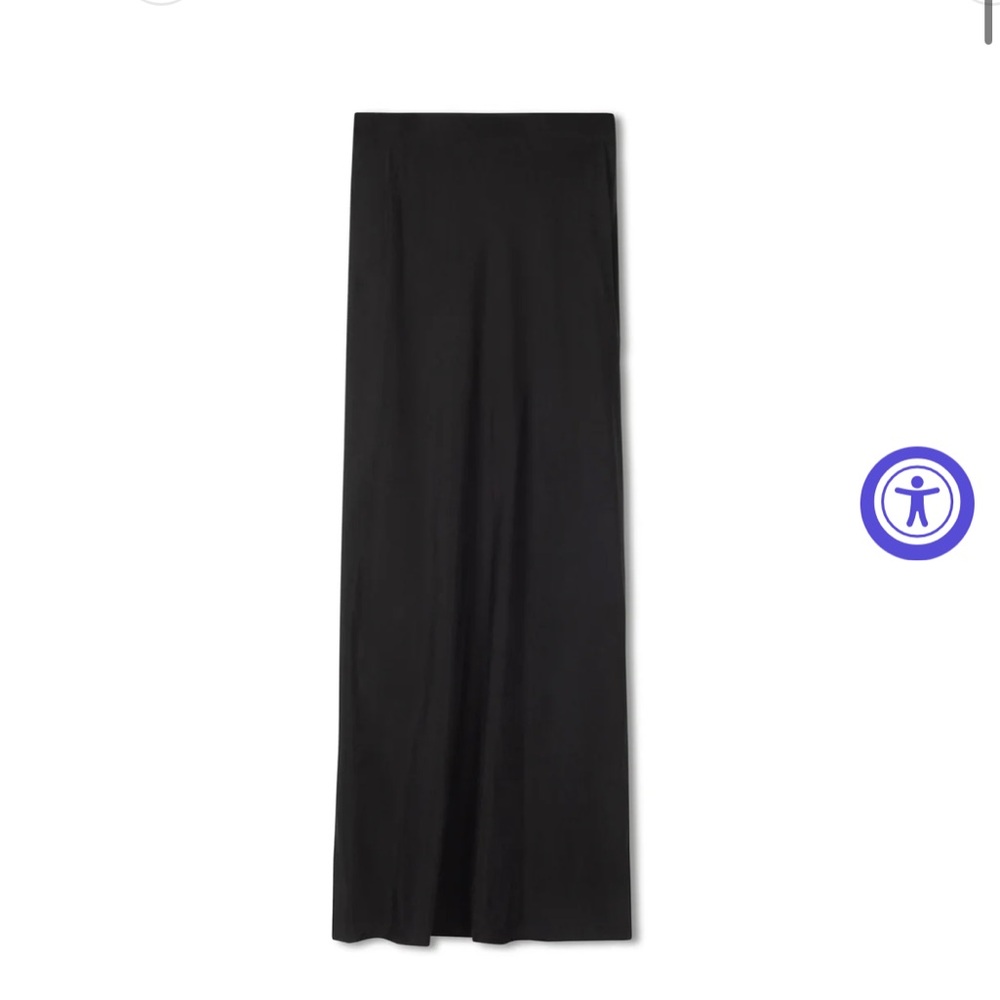 POINT BRUSHED STRAIGHT BLACK MAXI SLIP SKIRT 
Brand New Never Worn